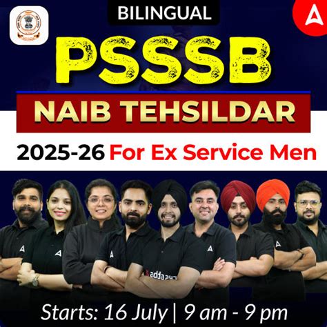 PSSSB Naib Tehsildar Syllabus And Exam Pattern 2026, Download PDF