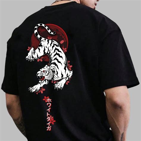 White Tiger Graphic Oversize T-Shirt – DivviK