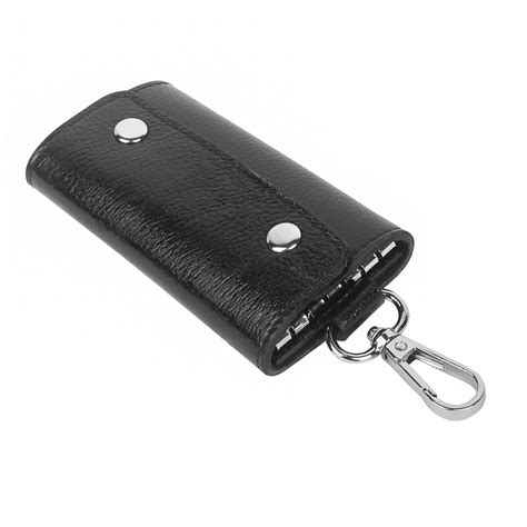 INSTABUYZ Key Wallet with 6 Key Chain Hooks Car Key Holder Key Pouch ...