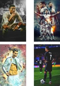 HK Prints 45 cm Cristiano Ronaldo Combo sticker Set of Four stickers ...