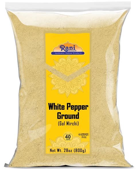 Rani White Pepper (Gol Mirch), Ground Spice 28oz (1.75lbs) 800g ~ All ...