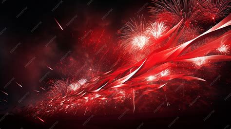 Premium Photo | Indonesian Pride Red and white Flag Fireworks ...
