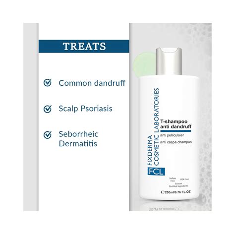 FixDERMA T-Shampoo Anti Dandruff 200ml - Cureka