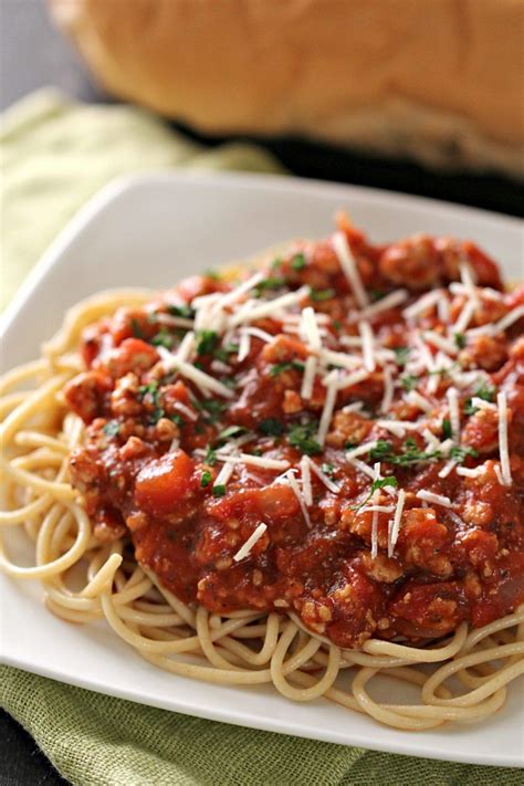 healthy spaghetti recipe with ground turkey - Hilaria Bain