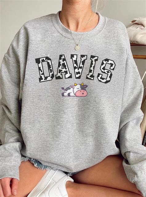 Davis Cowprint Sweatshirt | Unisex Heavy Blend Crewneck | UC Davis ...