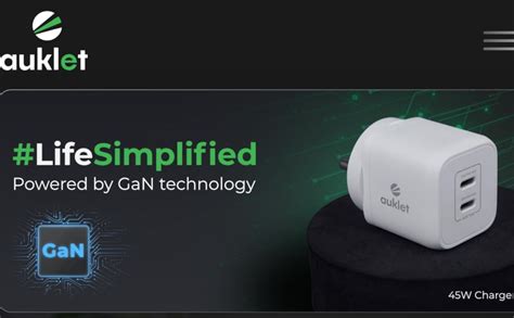 Amazon.in: Buy Auklet 45W Compact Gan Chargers,2 Type C Ports,Fast ...