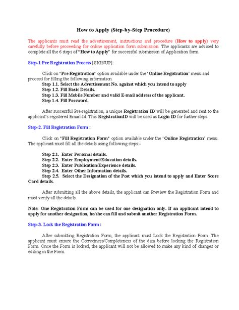 How to Apply: Step-by-Step Guide for Application 1609 - Studocu