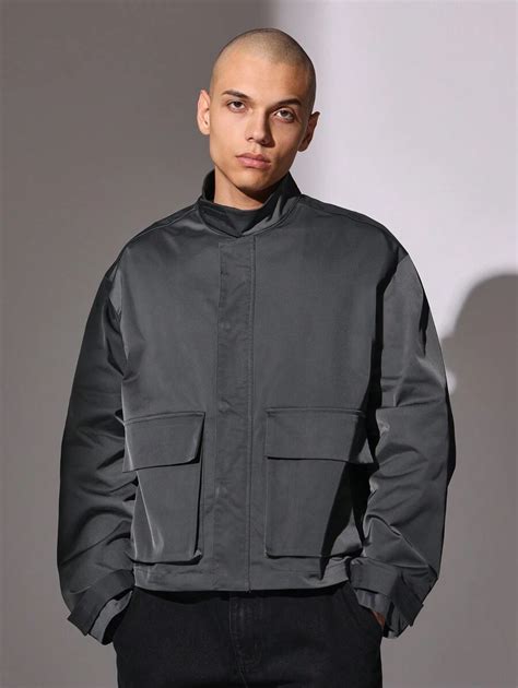 SUMWON Technical Cropped Windbreaker Jacket Athletic Outerwear ...