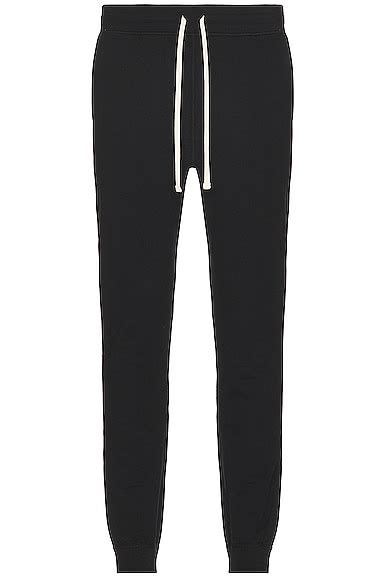 Reigning Champ Slim Pant Midweight Terry in Black | FWRD