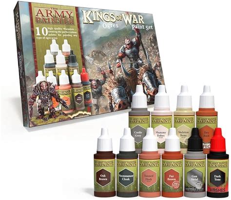 Kings Of War Ogres Miniatures Paint Set Highly Pigmented Acrylic ...