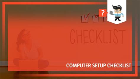 Image result for Setting Up a New Computer Checklist