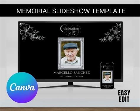Memorial Slideshow Template, Memorial Video, Celebration of Life ...
