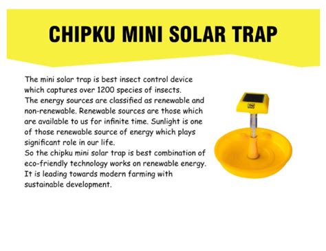 Chipku Mini Chrageble Insect Light Trap, Garden Light Trap, Solar ...