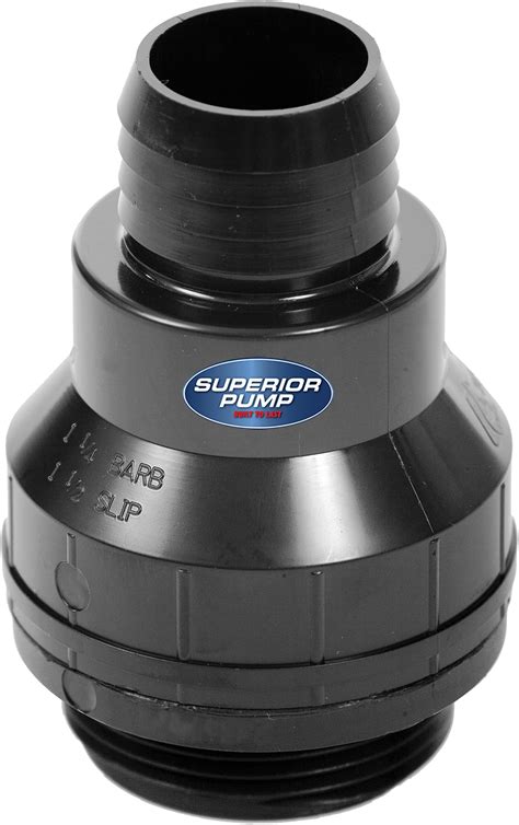 Hydro Master Plastic Sump Pump Check Valve with Stainless Steel Clamps ...
