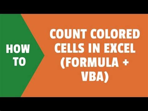 Count Based On Color in Excel 的图像结果