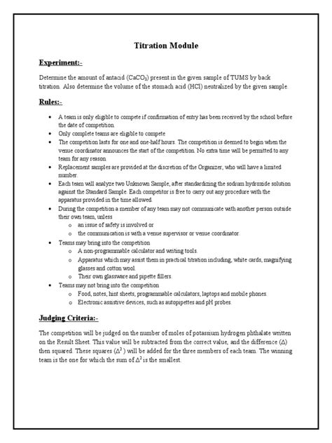 Image result for Back Titration Tutorial