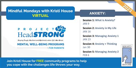 Webinar: Anxiety – Mental Health Mondays - Kristi House Children's ...