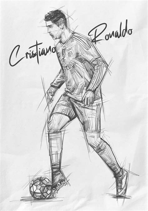 Drawing Of Ronaldo