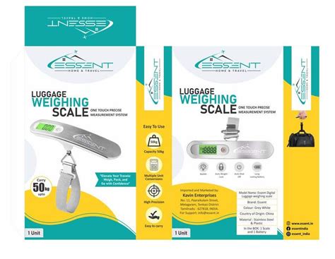 Box Design for Luggage weighing scale | Freelancer