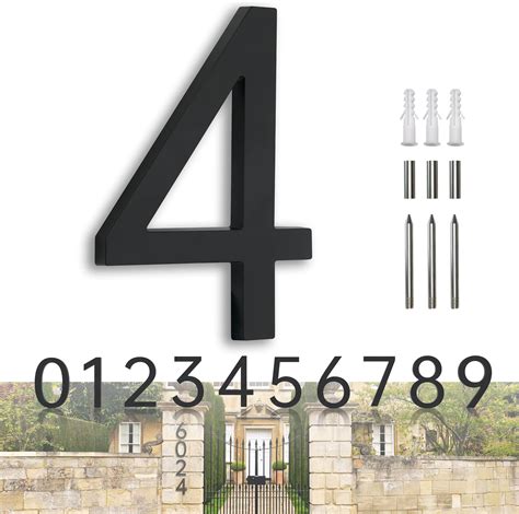 Amazon.com: House Numbers for Outside 7 Inch Metal Home Address Number ...