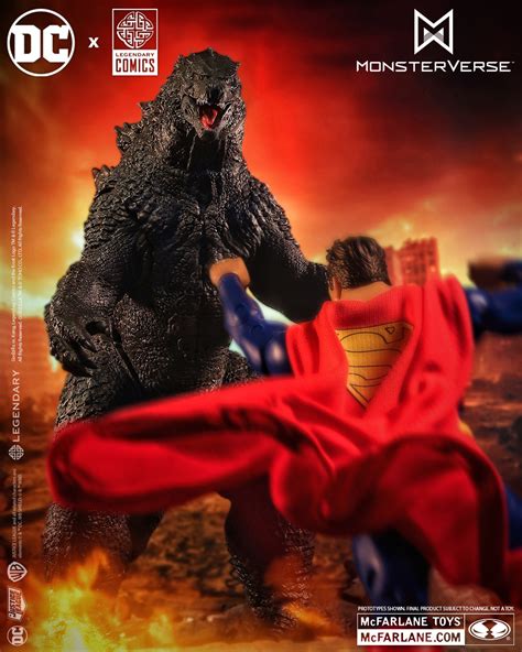McFarlane Toys Reveals First Look at Superman vs. Godzilla Action Figures