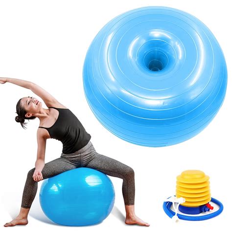 Proberos® PVC Yoga Ball 19.6 inches Yoga Donut Ball Balance Training ...