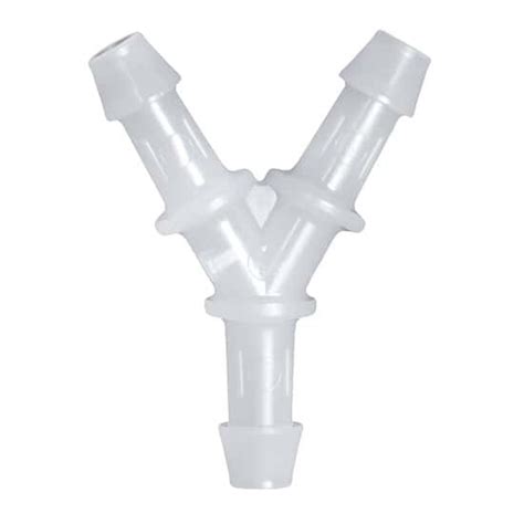 Cole-Parmer® Cleanroom Hose Barb Fittings, Y Union, High-Density ...