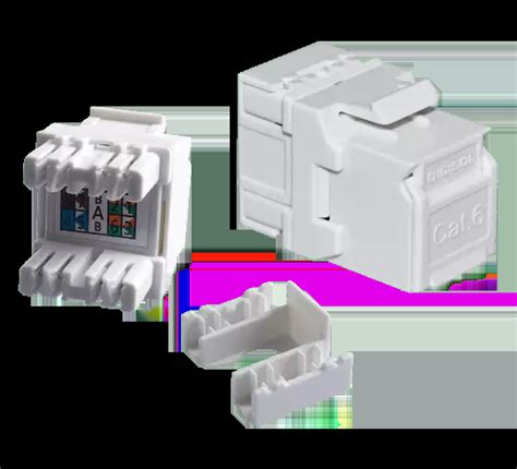 Digisol Channel SCS Keystone, Cat6 UTP, Punch Down, White Door