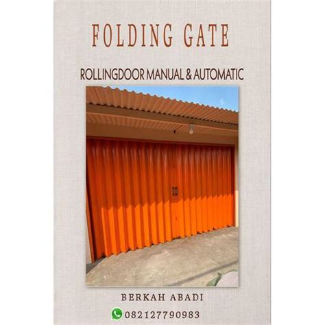 Jual pintu folding gate bermaterial plat galvalum anti karat - Kab ...