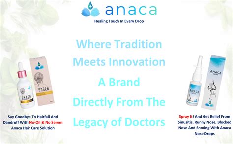 Anaca Nose Drops, Ayurvedic Nasal Spray For Sinus, Snoring and Allergy ...