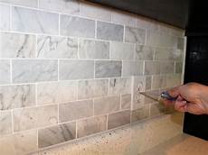 Marble Backsplash Tile by How To Install A Marble Tile Backsplash Hgtv Marble Backsplash Tile