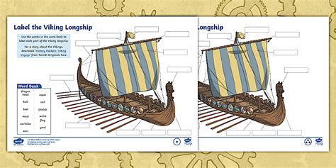 Viking Longship Labelling Activity | Twinkl Originals