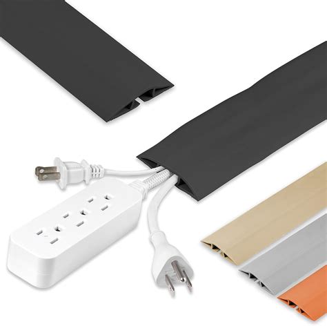 Amazon.com: Cordinate 10 ft Cord Cover Floor, Cord Protector, Cord Management, Cord Concealer ...