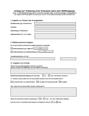 Fillable Online wartburgkreis Antrag auf Erteilung einer Erlaubnis nach ...