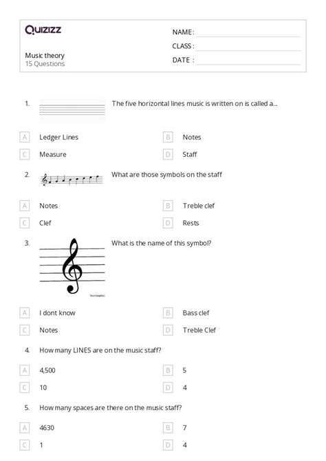 50+ Music worksheets for 3rd Class on Quizizz | Free & Printable