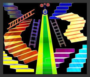 Many routes Paper Print - PixTopper Artist Community posters - Abstract ...