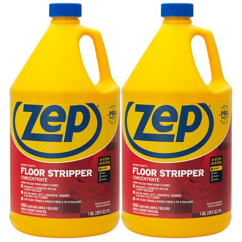 Zep Heavy-Duty Floor Stripper Concentrate 1 Gallon Case Removes Finish ...