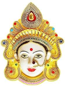 Buy IDEO Devi Face Mukhota/Goddess Face/for Navrati, Marghashish, Amma ...