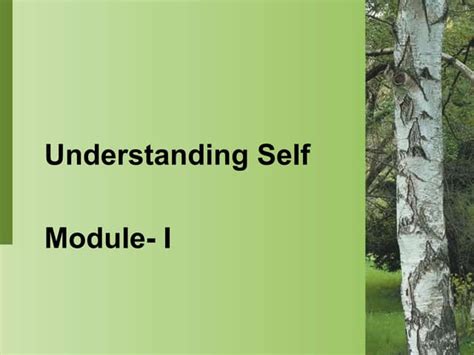 Image result for Self Module Explained
