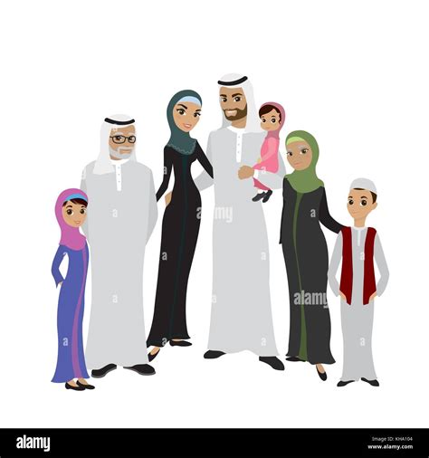 Arabic kid and grandfather Stock Vector Images - Alamy