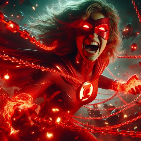 Red Lantern Supergirl Who Laughs by popooobb on DeviantArt