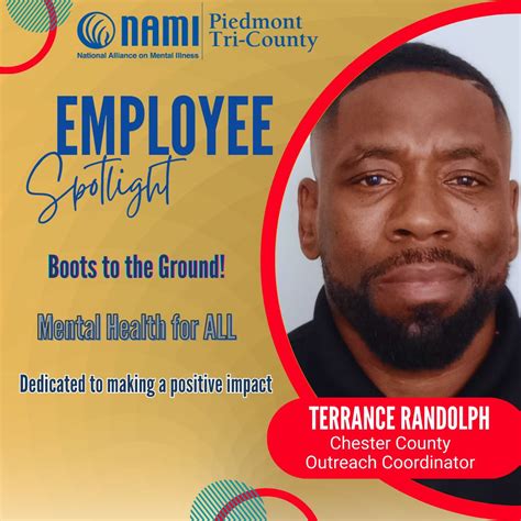 NAMI Piedmont Tri-County on LinkedIn: EMPLOYEE SPOTLIGHT! Meet Terrance ...