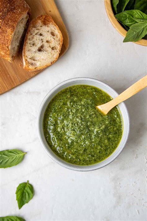 Fresh Basil Pesto - Stephanie Kay Nutrition