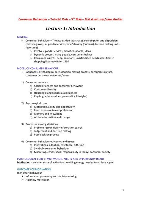 Image result for Lectures Note On Consumer Behaviour