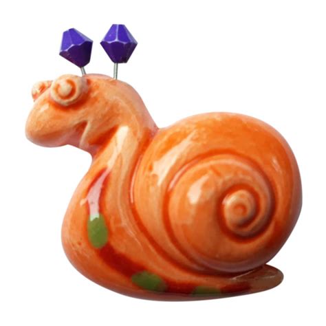 Buy Kuprkabi Ceramics Design Studio Handmade Snail Fridge Magnet (4.5 ...