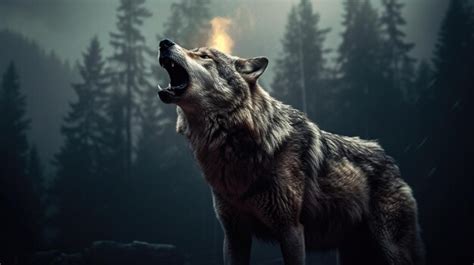 Image result for Wolves Howl at Night