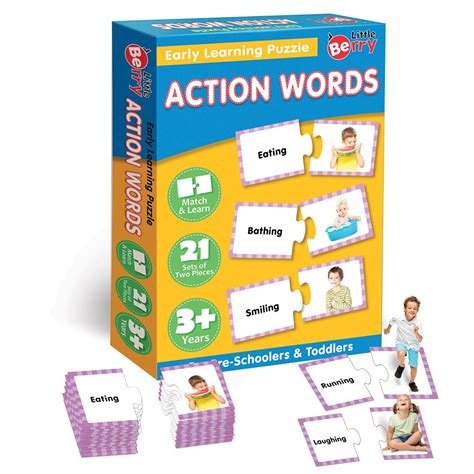 Buy Action Words Early Learning Puzzle Game (42 Pieces) on Snooplay India