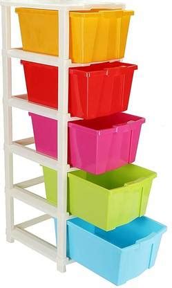 Prizam Fruits/Vegetables Kitchen Rack Plastic 5 Layer Plastic Modular ...