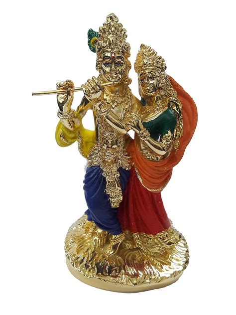 Chintamani Arts™ Gold Plated Divine Krishna BHAGWAN Idols | Car ...