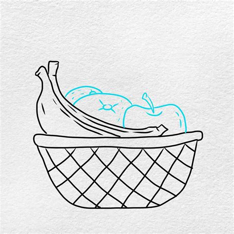 Simple Fruit Bowl Drawing